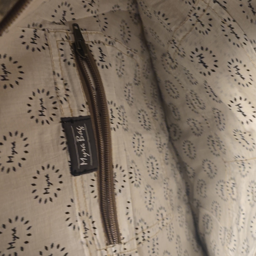 Myra Bag Stylish Gray Patterned Backpack Bag - image 3